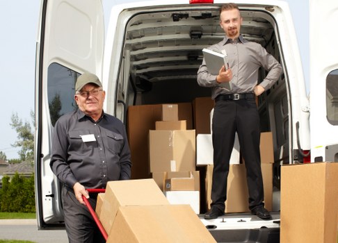 Local student removals team helping with boxes in West Hampstead