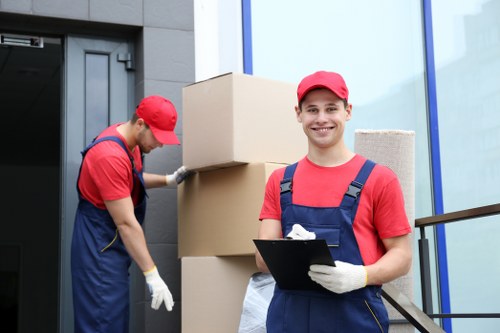 Removal team helping with a home move in West Hampstead