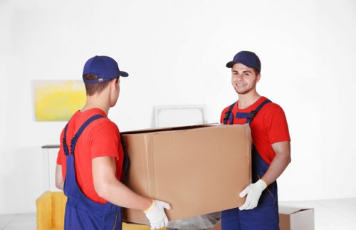 Local moving team planning access and handling in West Hampstead