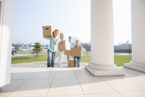 Moving truck service supporting a local West Hampstead home move