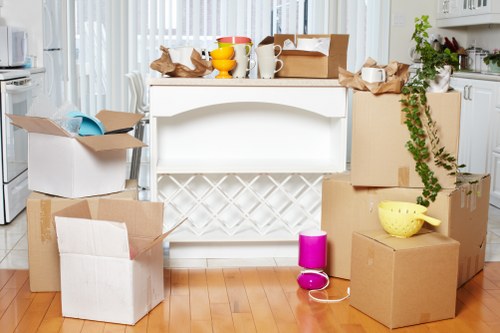 Careful loading from a West Hampstead apartment building