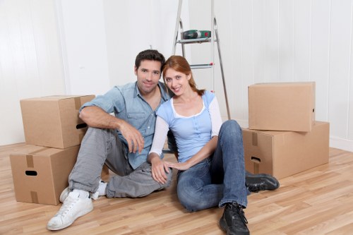 Careful loading of bulky furniture for a local move in West Hampstead