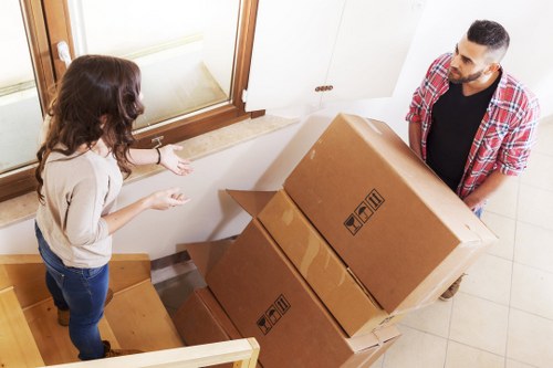 Careful transport of desks and IT equipment for office removals