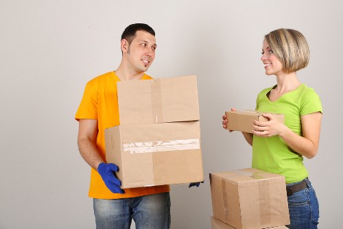 Careful loading of student furniture and bags for a West Hampstead move